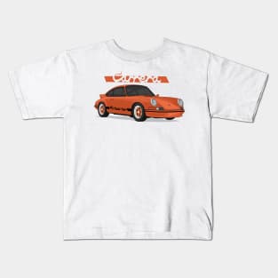 supercar 911 carrera rs turbo 1972 orange Kids T-Shirt